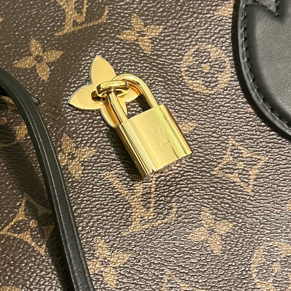 Louis Vuitton Monogram Flower Zipped Tote MM Black - Picture 2 of 16